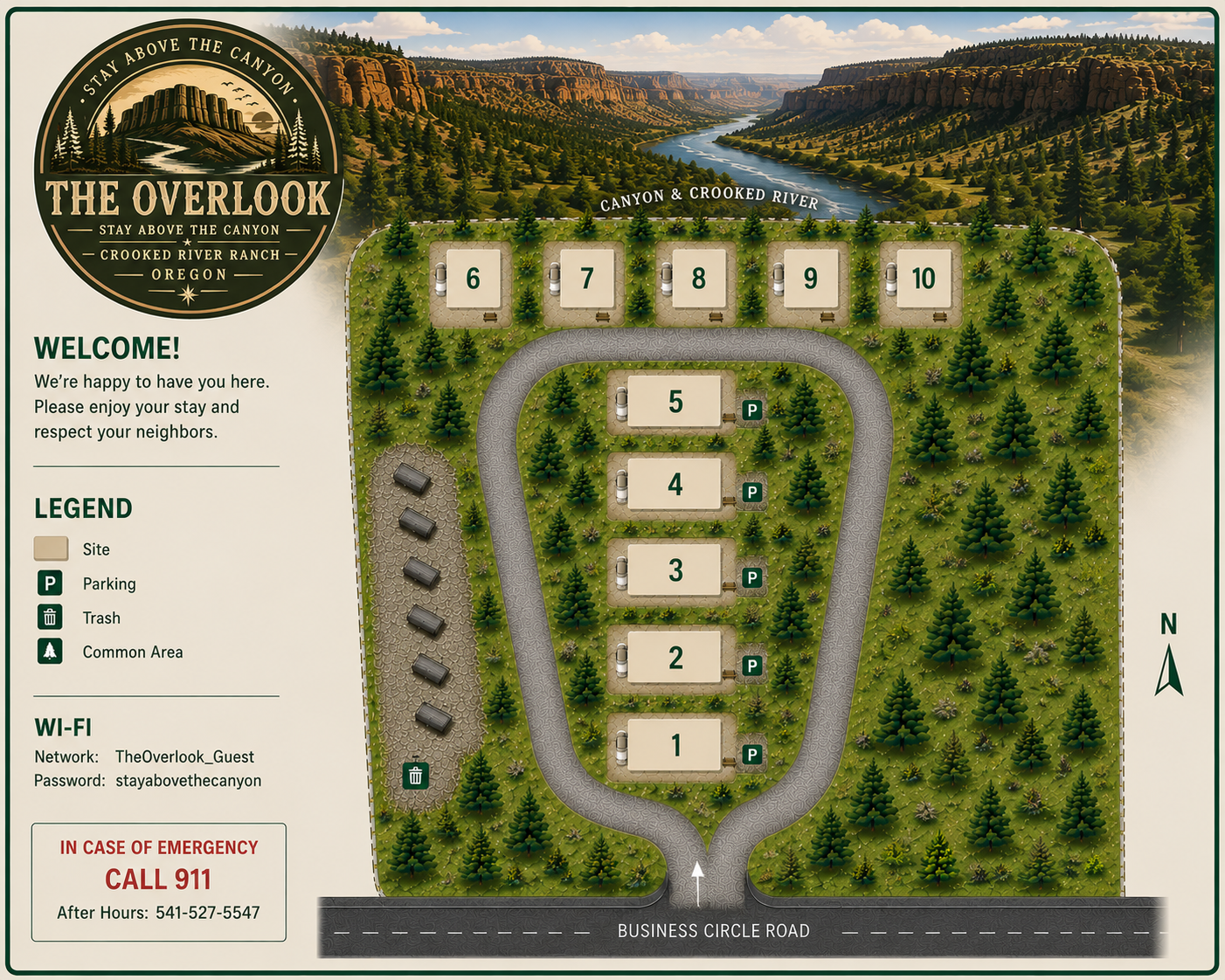 The Overlook at Crooked River Ranch — Property Map
